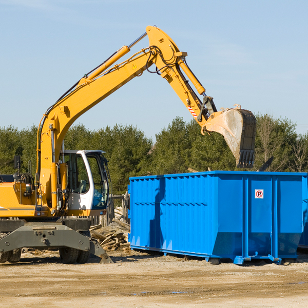 are there any restrictions on where a residential dumpster can be placed in Gilchrist County